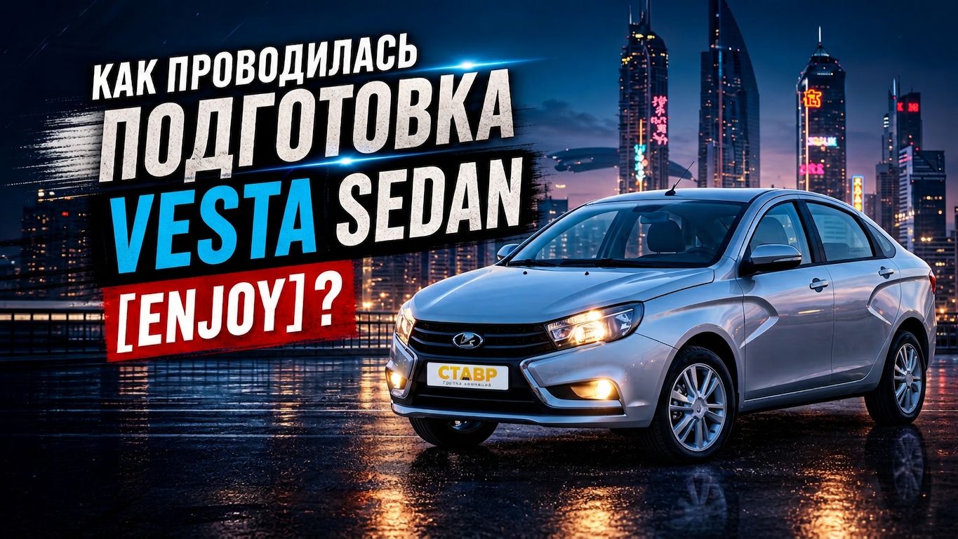 Подготовка к ДОСТАВКЕ Lada Vesta sedan [Enjoy] в Тольятти! Новый заказ авто!