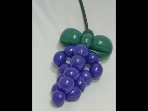 Как сделать гроздь винограда из шаров ШДМ / How to make a bunch of grapes from balloons SDM смотреть онлайн