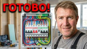 ⚠️ ⚡Монтаж ЭЛЕКТРОЩИТА! Маркировка проводов и подключение электричества на втором этаже!