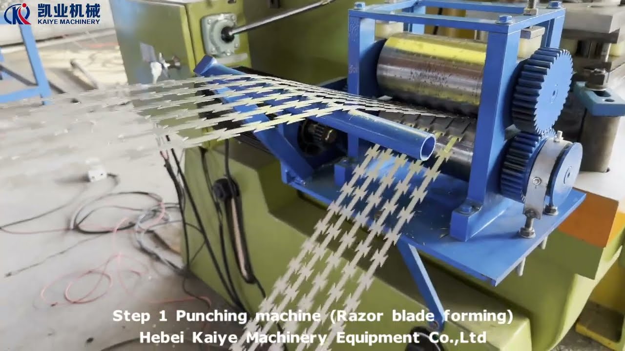 Процесс изготовления ограждения из колючей проволоки +Razor Barbed Wire Fence Making Process