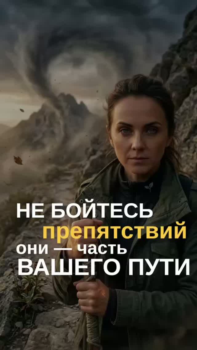 Не бойтесь препятствий. Они — часть вашего пути.