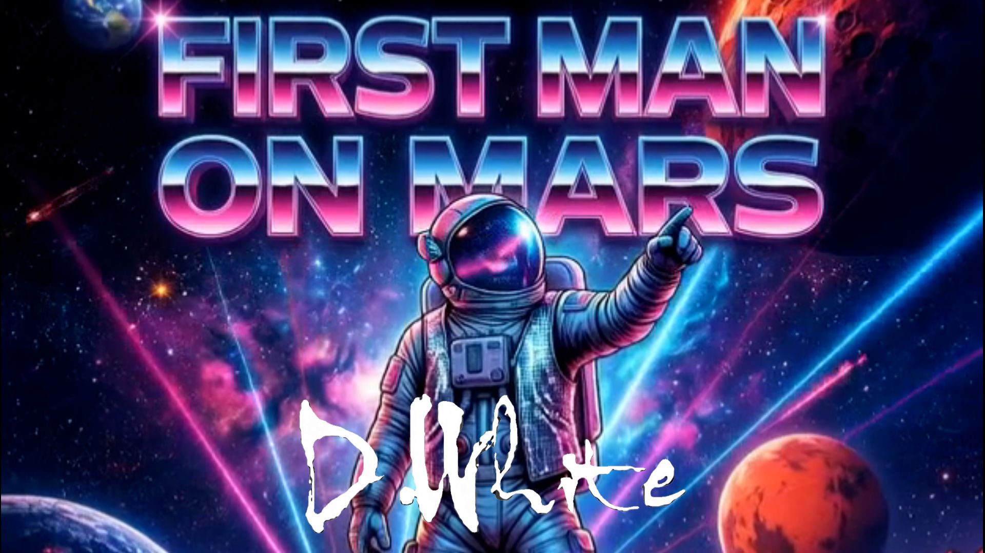 D.White - First Man on Mars (Official Music Video). New Song 2026, Pop Rock, Europop, Space music смотреть онлайн