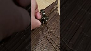Как продеть веревки в бамбуковые шторы. How to thread ropes into bamboo blinds