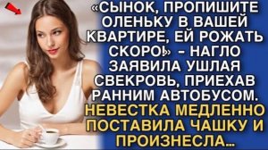 СЫНОК, ПРОПИШИТЕ ОЛЕНЬКУ В ВАШЕЙ КВАРТИРЕ, ЕЙ РОЖАТЬ СКОРО!» - НАГЛО ЗАЯВИЛА УШЛАЯ СВЕКРОВЬ!