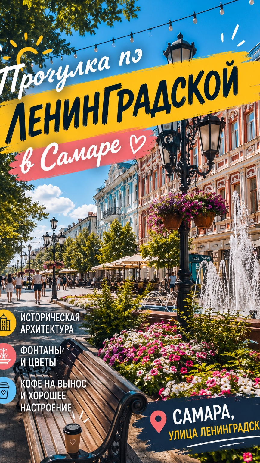 🌞 Прогулка по Ленинградской в Самаре | Лето в городе