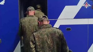 Возвращение российских военнослужащих