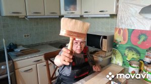 Покраска деревянного дома , 2 этап , грунтовка