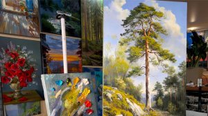 Новинка «Сосна, освещенная солнцем» мастер-класс Игоря Сахарова. Пишем лес масляными красками