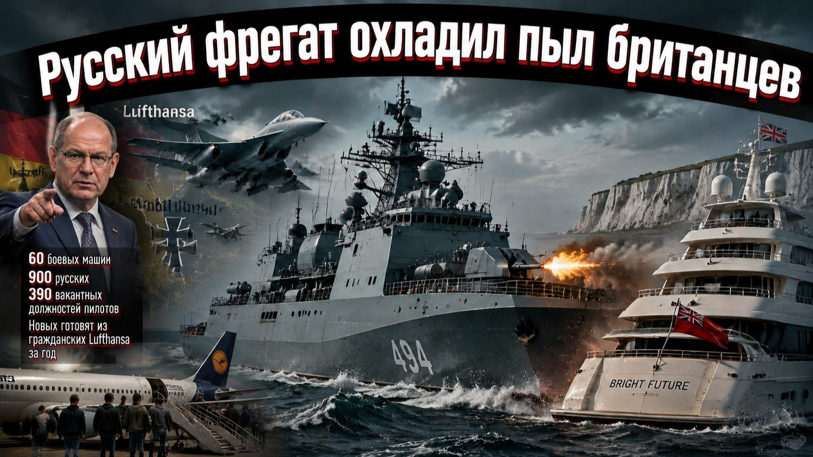 Британия спровоцировала инцидент в Ла-Манше, русский фрегат ответил смотреть онлайн