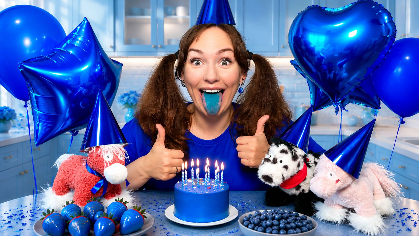 💙24 ЧАСА ЕМ ТОЛЬКО СИНИЮ ЕДУ! ЧЕЛЛЕНДЖ💙 ESENIYA смотреть онлайн