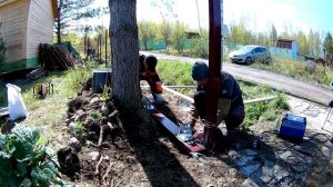 Процесс установки  Откатных ворот