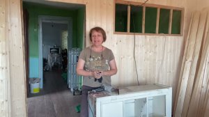 Купили дом в селе 🏡 За две недели обили кухню вагонкой 🔨 Двигаемся дальше ⚒️#21