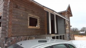 Каркасная пристройка к Срубу Отделка.