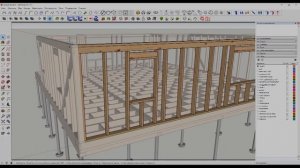 Проектирование дома в SketchUp. Стены каркасного дома в SketchUp (6 серия)