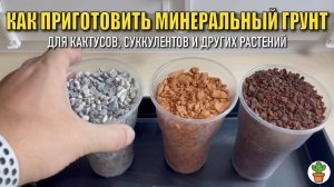 Минеральный грунт своими руками. Всего три простых компонента.