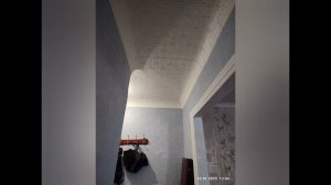 Самоклеющиеся плиты под кирпич на потолке. Бюджетный ремонт.