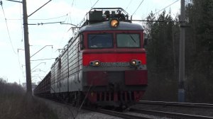 ВЛ11М-385/387 с вагонами для перевозки агломерата и окатышей