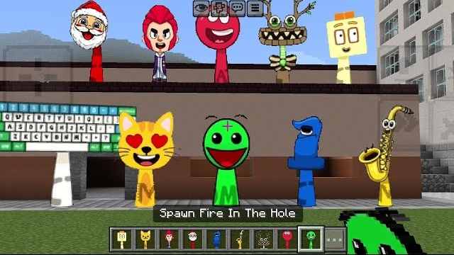 В Minecraft PE добавлен аддон Sprunki OC Fire In The Hole смотреть онлайн