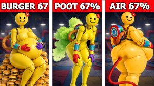 Майнкрафт: ДЕВУШКА ИГРОК - ВОЗДУХ vs ПЕРДЕЖ vs БУРГЕРЫ!!! Поппи Плейтайм