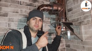 Печь для бани на газу. Какой дымоход купить и установить, чтобы не прогореть в горгазе. Timelapse.
