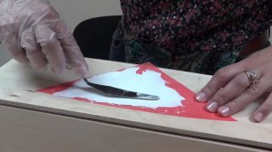 Декупаж. Текстурная паста. Как наносить трафарет?
