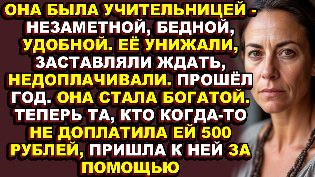 Истории из жизни|Она улыбнулась бывшей клиентке и протянула ей пятьсот рублей|Аудио рассказы|Аудиок