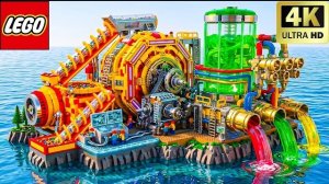 Создаем УДИВИТЕЛЬНЫЙ водяной насос LEGO для смешивания цветов! | Забавный эксперимент Lego