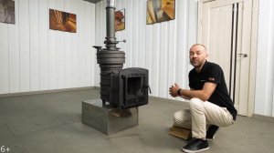 Самая народная печь из чугуна Искандер ЗК 18 П2 от компании Техно Лит: сборка и растопка