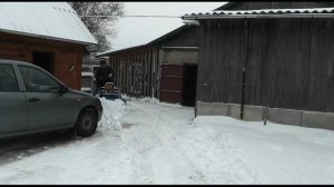 Нева , адаптер, чистим снег.