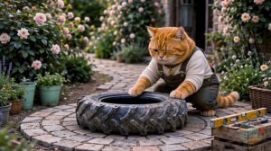 Как котики себе дачу строили