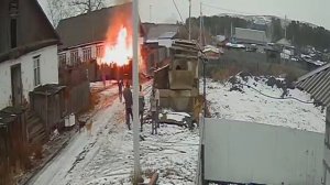 Пожар за 3 минуты.