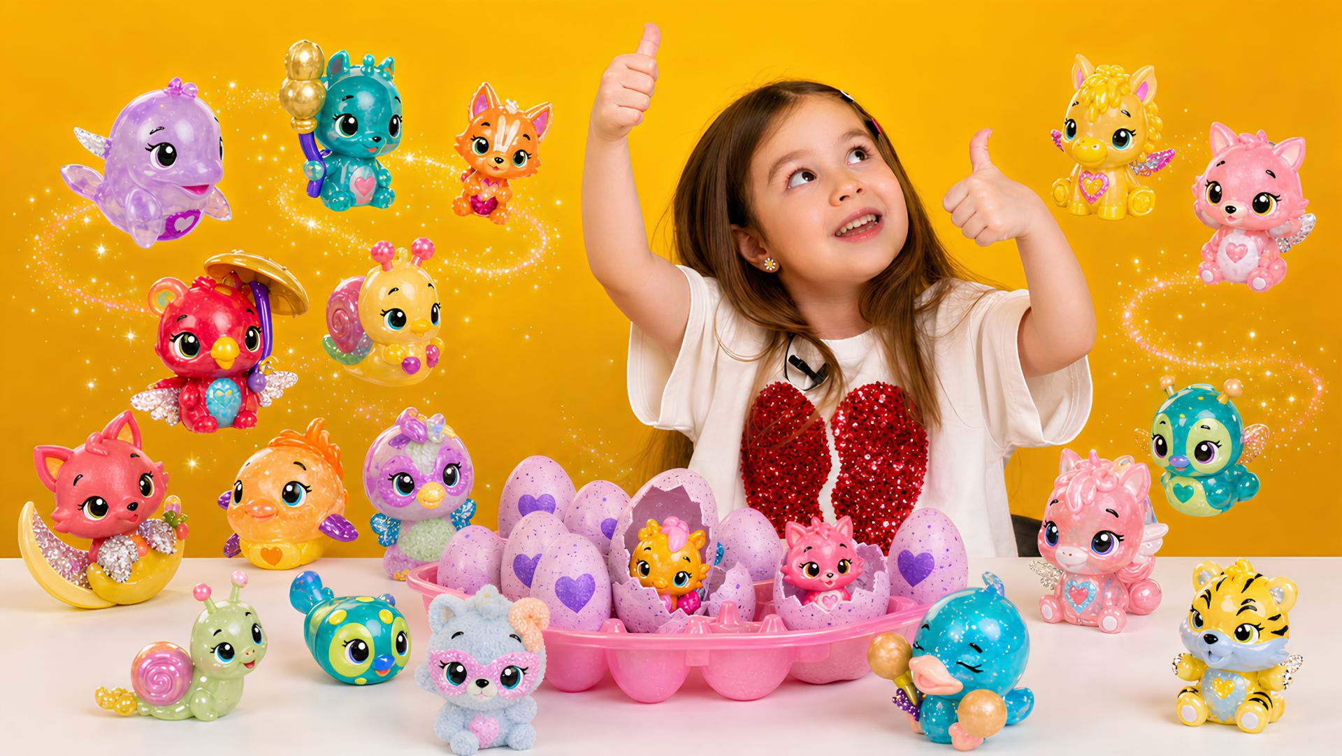 Распаковка игрушек Hatchimals: открываем 4 волшебных яйца с сюрпризами