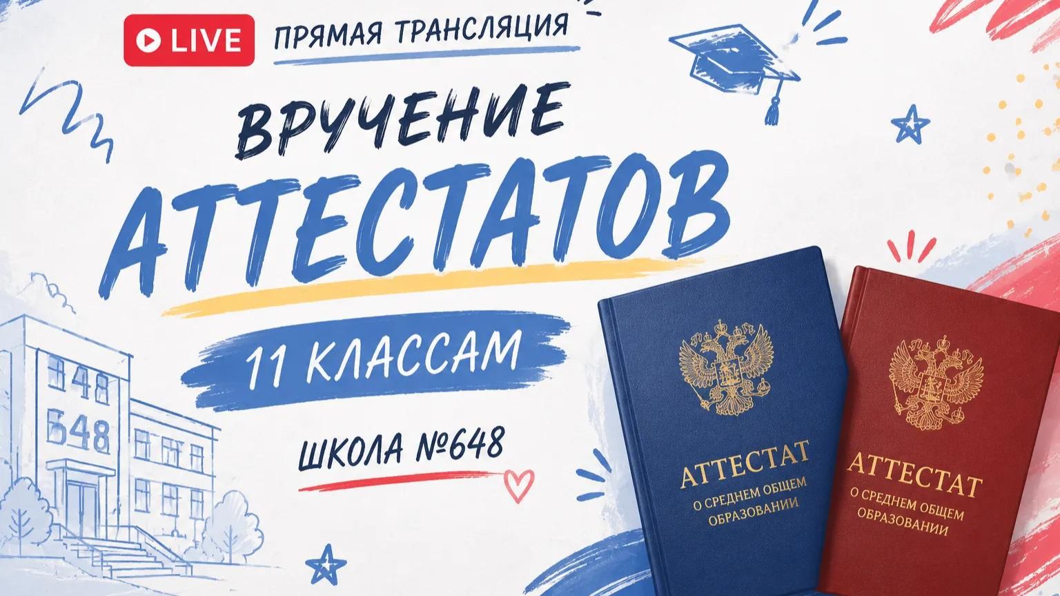 Вручение аттестатов 11 классы. Корпус Ховрино смотреть онлайн