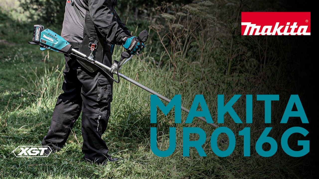 Makita UR016G аккумуляторная травокосилка смотреть онлайн