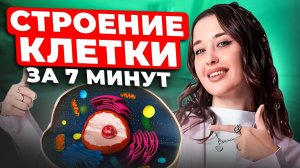 Что происходит ВНУТРИ КЛЕТКИ? / ВСЕ строение за 7 минут / ЕГЭ по биологии 2026