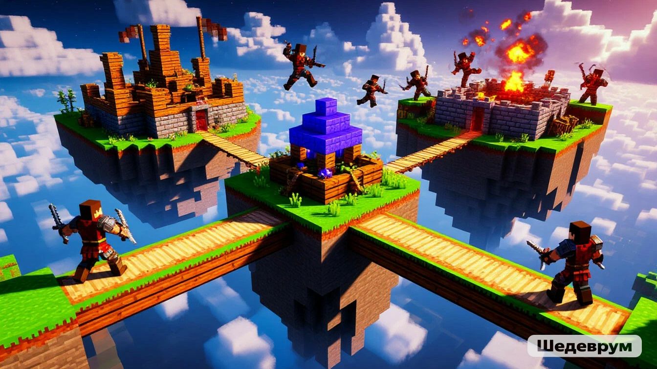 ИГРАЕМ В BEDWARS и угараем смотреть онлайн