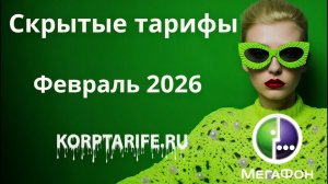 Скрытые тариф Мегафон. Февраль 2026
