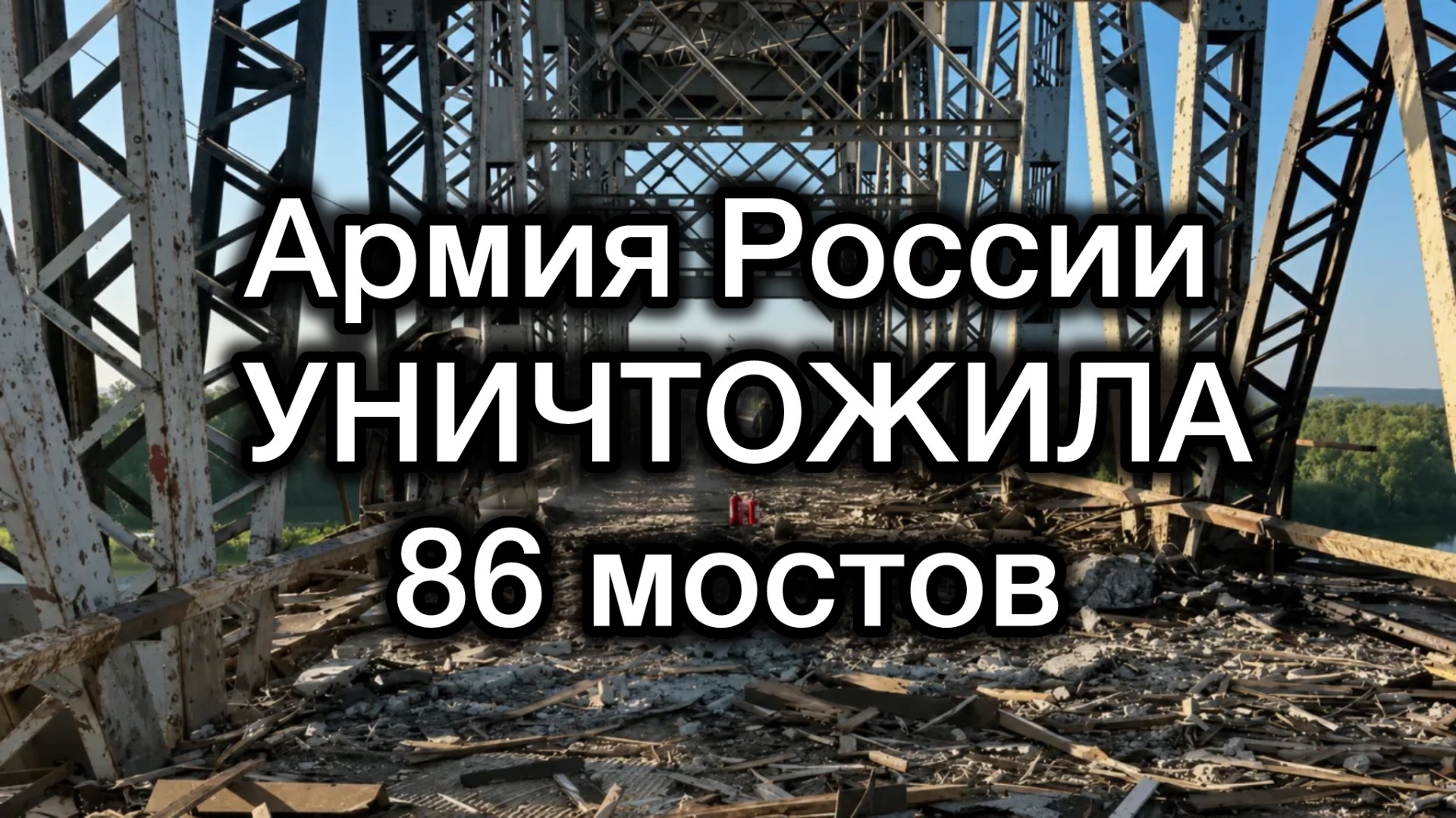 Уничтожено 86 мостов. Россия начала воевать по-настоящему. Нанесено около 500 ударов по поездам смотреть онлайн
