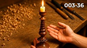 Токарная обработка дерева Деревянная посуда Работа на токарном станке по дереву Подсвечник из дерева