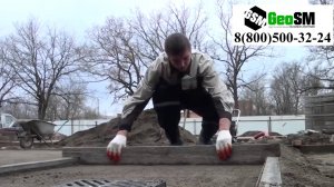 Использование геотекстиля при укладке брусчатки