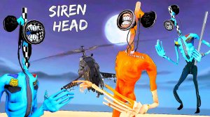 📢 СИРЕНОГОЛОВЫЙ 📢 против ПОЛИЦЕЙСКОГОЛОВОГО. Кто круче? SIREN HEAD - ПРИКОЛЫ.