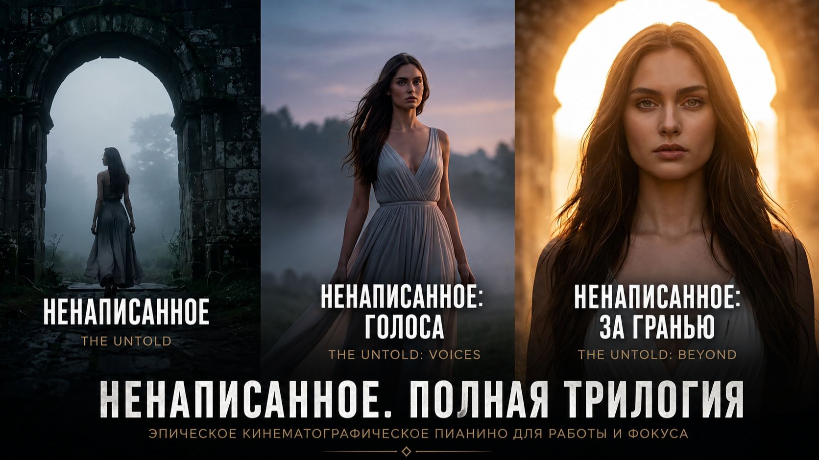 Эпичная фортепианная музыка для работы и фокуса | The Untold (Полная трилогия) | Piano Unbound