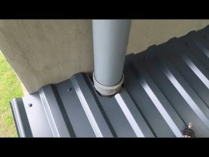 Как в профлисте вырезать отверстия под трубы