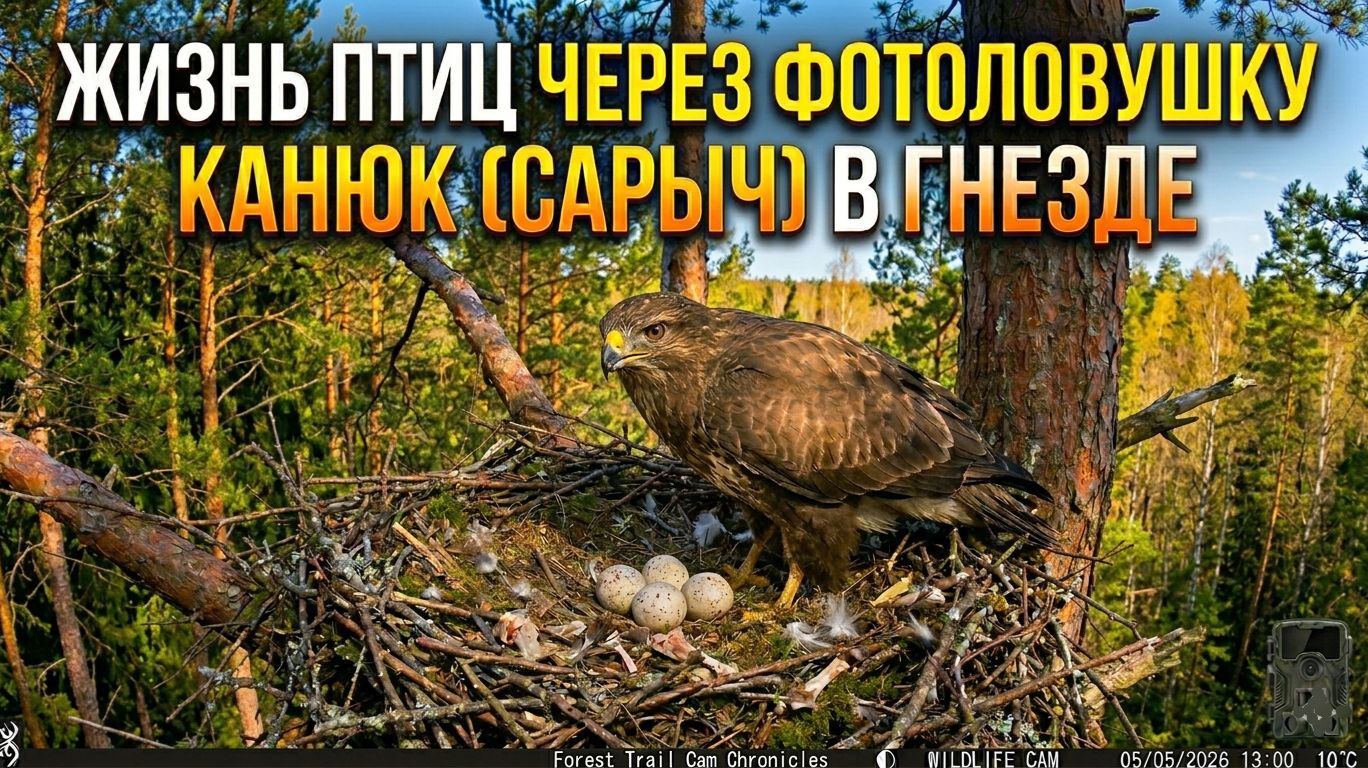 Тайная жизнь канюка: мгновения в гнезде #birdspecies смотреть онлайн