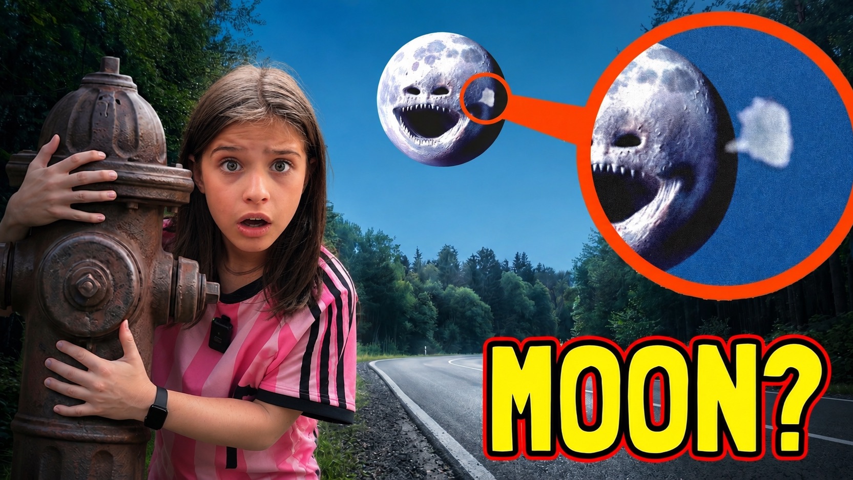ЛУНА-МОНСТР проснулась! МЫ УВИДЕЛИ MOON WAKES UP из своего окна! И вот что с нами случилось! смотреть онлайн