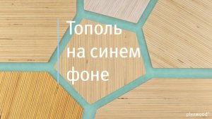 Великолепный шпон из тополя на благородном синем фоне