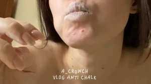 Сухой пленный мел Элен/vlog anti chalk/ASMR 🤍🧁