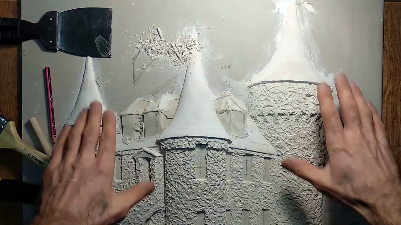 Барельеф замок 4 урок. Bas-relief castle 4 lesson смотреть онлайн