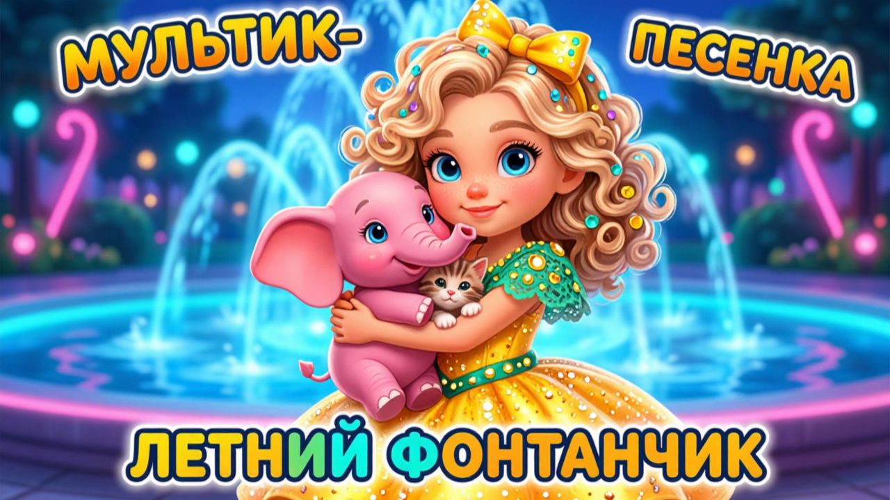 🌈МУЛЬТИК-ПЕСЕНКА ПРО ЛЕТНИЙ ФОНТАНЧИК— развиваем слух и речь с радостью! Видео для детей. смотреть онлайн