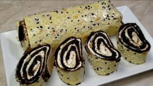 НОВИНКА! Вкуснятина к Чаю за 15 Минут! Готовлю РУЛЕТ Теперь Только ТАК!